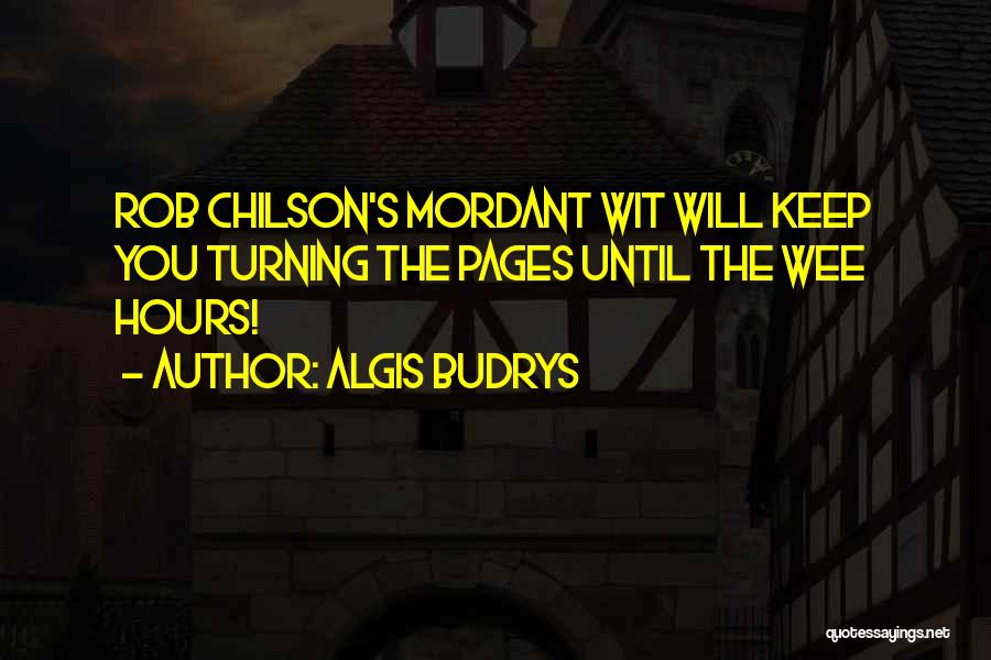 Pages Turning Quotes By Algis Budrys