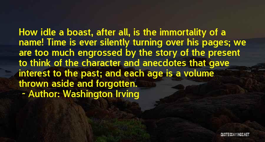 Pages Turning Quotes By Washington Irving