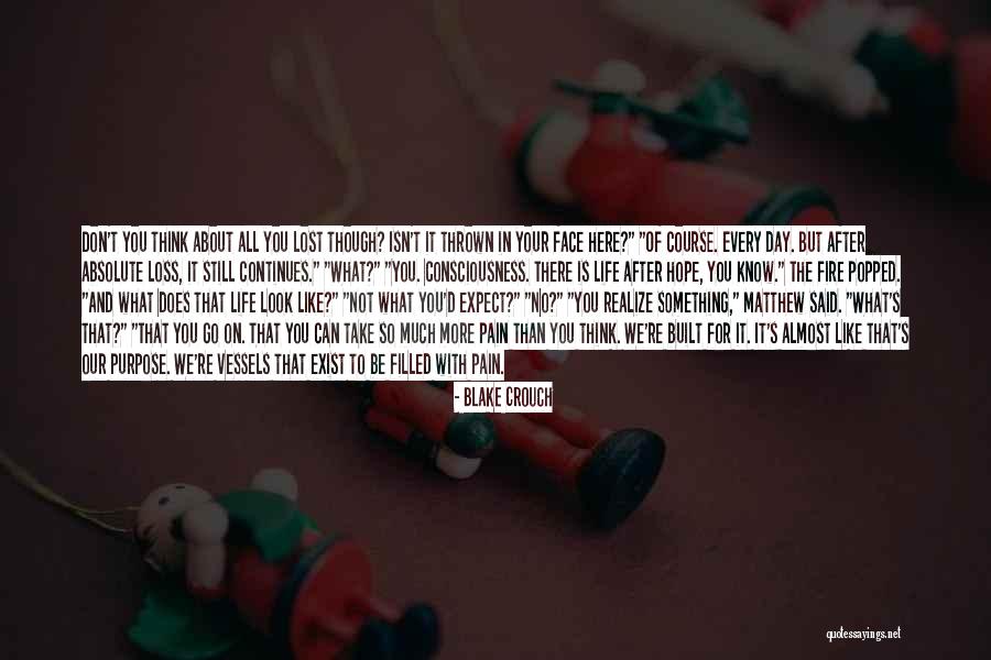 Pain About Life Quotes By Blake Crouch Pain About Life Quotes By Blake Crouch