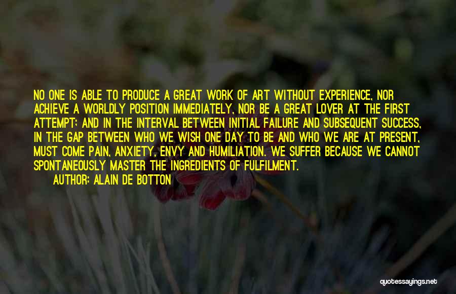 Pain And Art Quotes By Alain De Botton