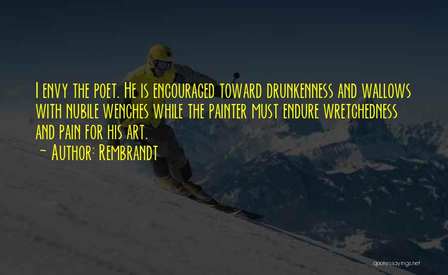 Pain And Art Quotes By Rembrandt