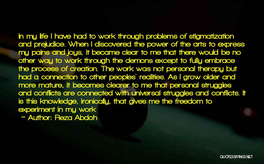 Pain And Art Quotes By Reza Abdoh