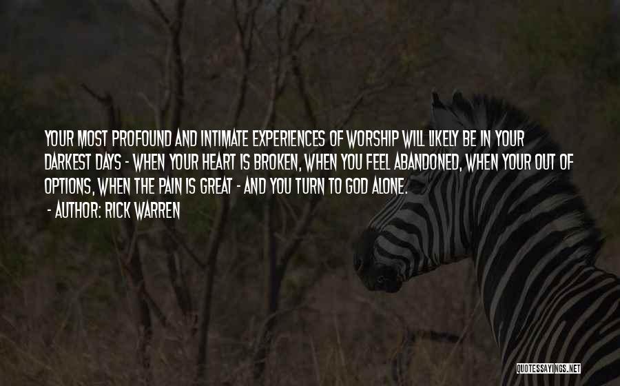 Pain And Quotes By Rick Warren