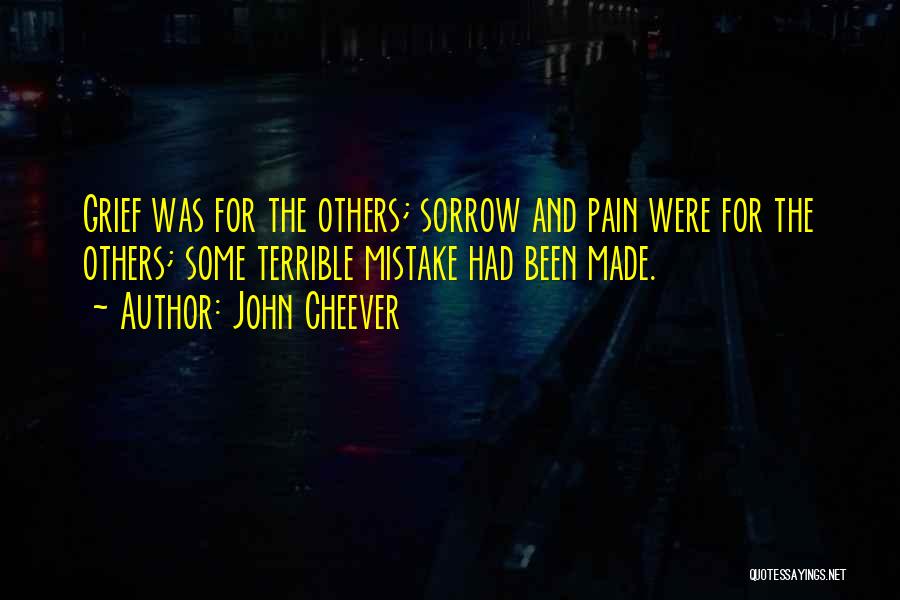 Pain And Sorrow Quotes By John Cheever