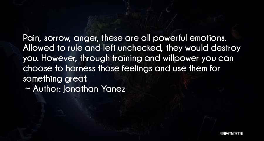 Pain And Sorrow Quotes By Jonathan Yanez