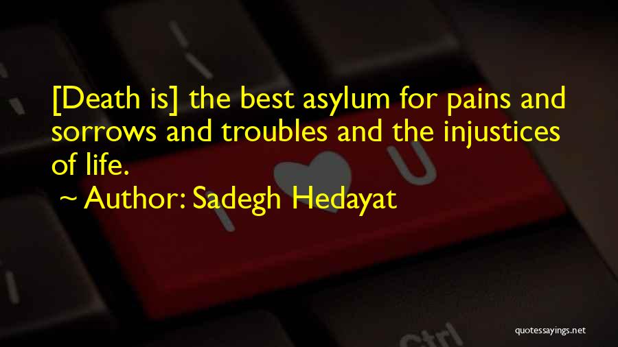 Pain And Sorrow Quotes By Sadegh Hedayat
