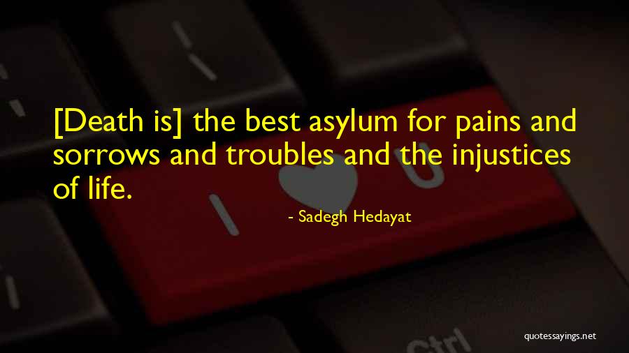 Pain And Sorrow Quotes By Sadegh Hedayat