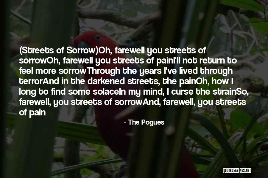 Pain And Sorrow Quotes By The Pogues