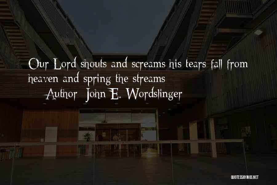 Pain And Tears Quotes By John E. Wordslinger