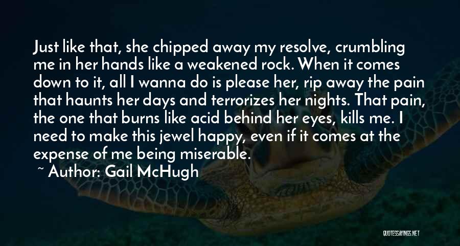 Pain Behind Eyes Quotes By Gail McHugh