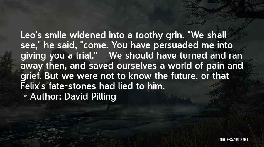 Pain But Smile Quotes By David Pilling