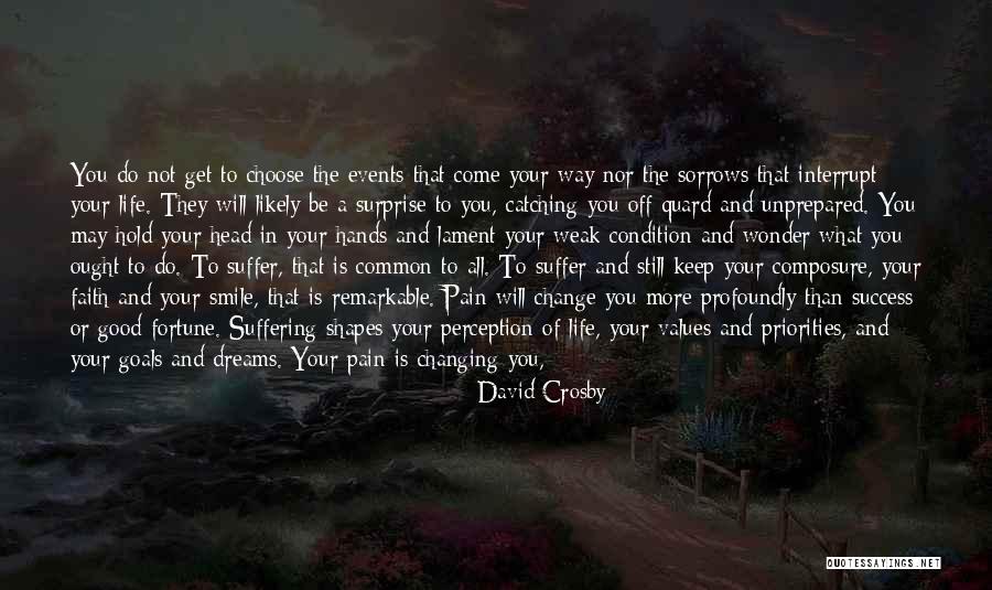 Pain Changing You Quotes By David Crosby