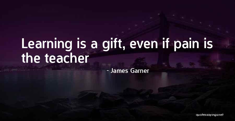 Pain Changing You Quotes By James Garner