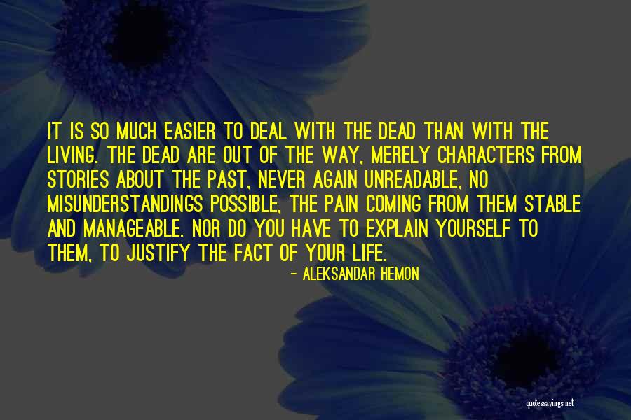 Pain Gets Easier Quotes By Aleksandar Hemon