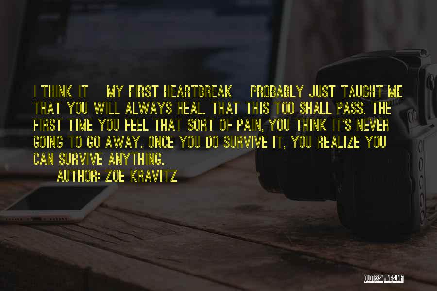 Pain Go Away Quotes By Zoe Kravitz