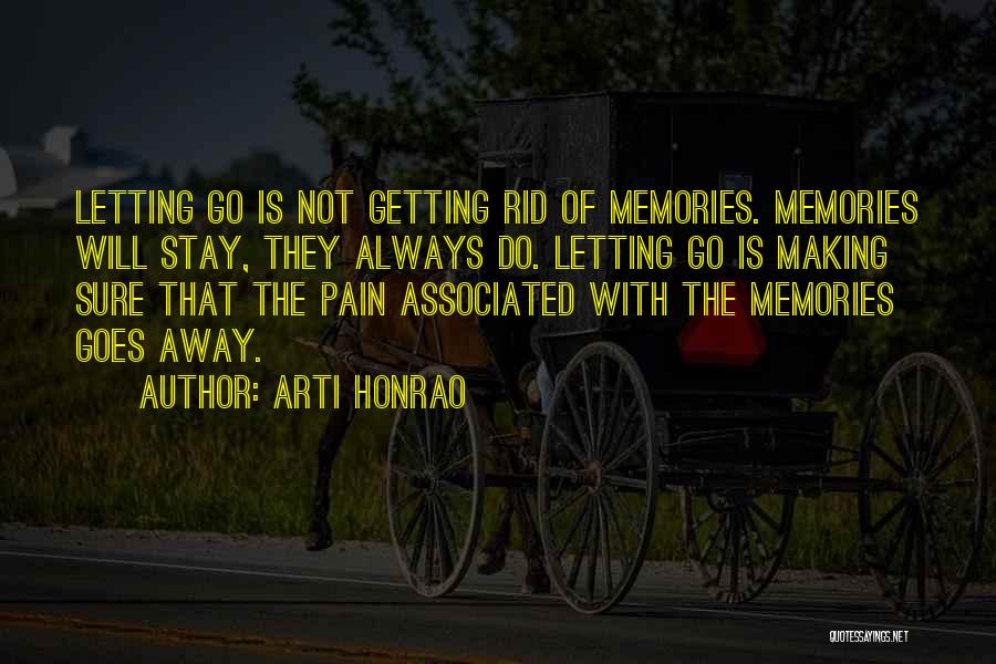 Pain Goes Away Quotes By Arti Honrao