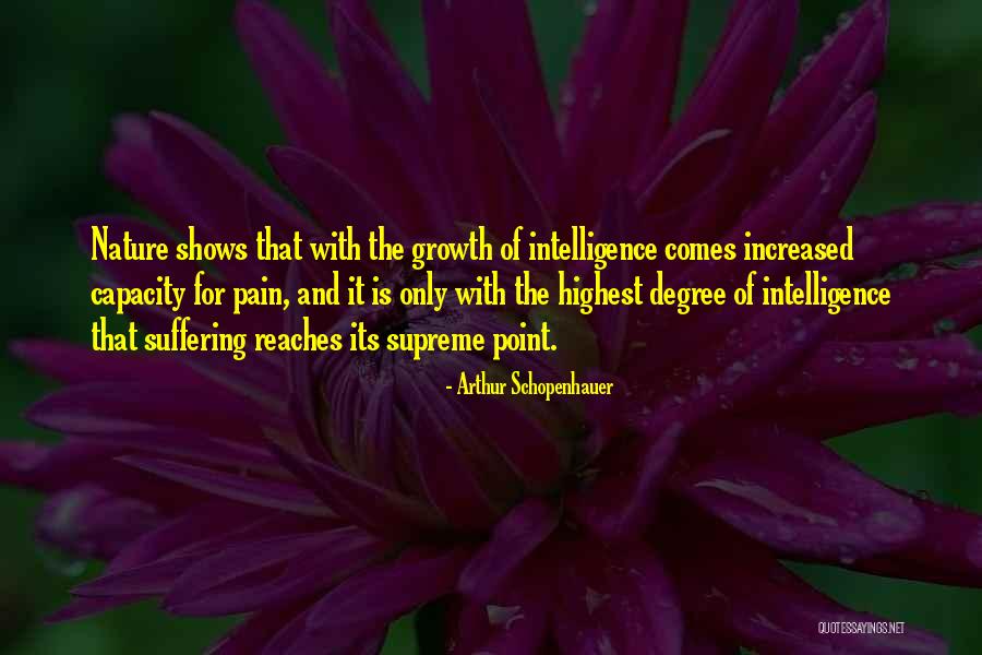 Pain Growth Quotes By Arthur Schopenhauer Pain Growth Quotes By Arthur Schopenhauer
