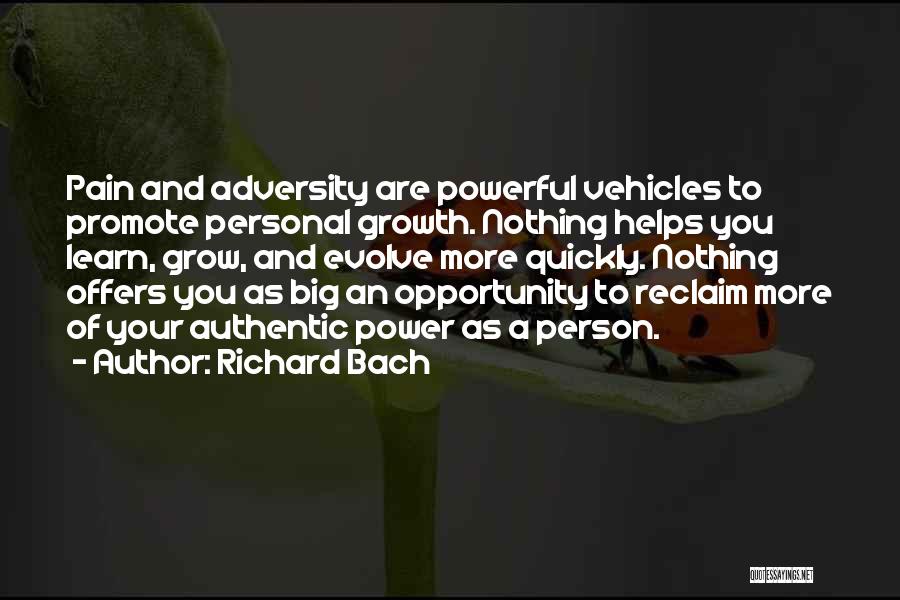 Pain Growth Quotes By Richard Bach
