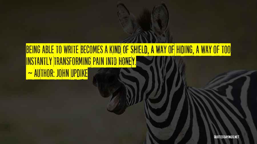 Pain Hiding Quotes By John Updike