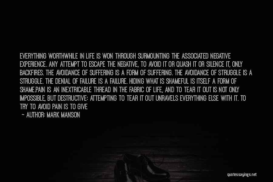 Pain Hiding Quotes By Mark Manson
