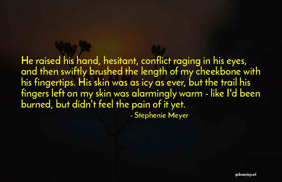 Pain In Hand Quotes By Stephenie Meyer