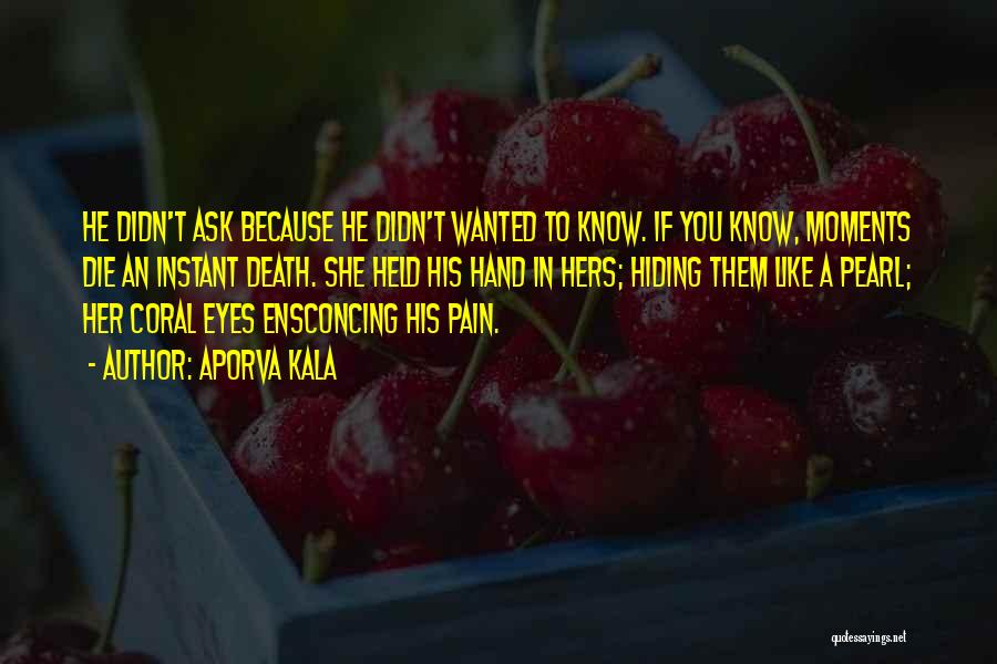 Pain In Her Eyes Quotes By Aporva Kala