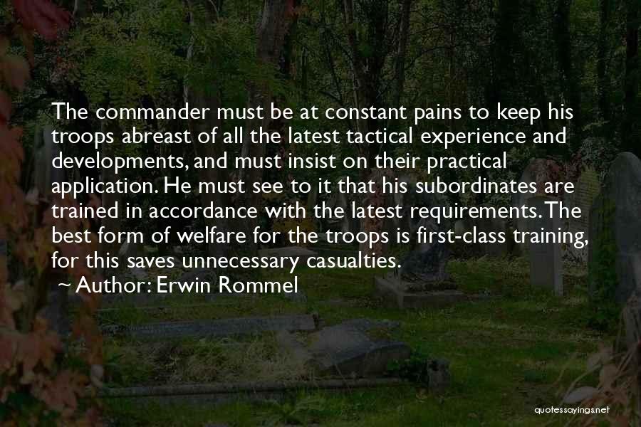 Pain In Training Quotes By Erwin Rommel