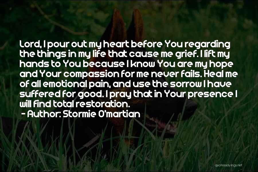 Pain In Your Heart Quotes By Stormie O'martian