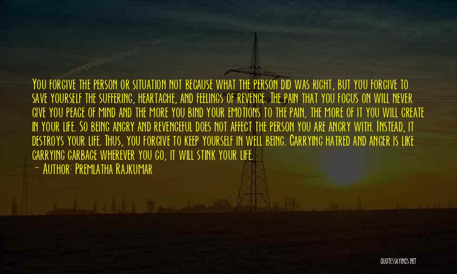 Pain In Your Life Quotes By Premlatha Rajkumar