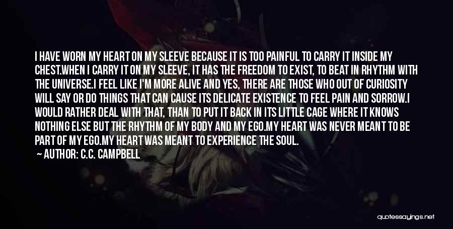 Pain Inside The Heart Quotes By C.C. Campbell