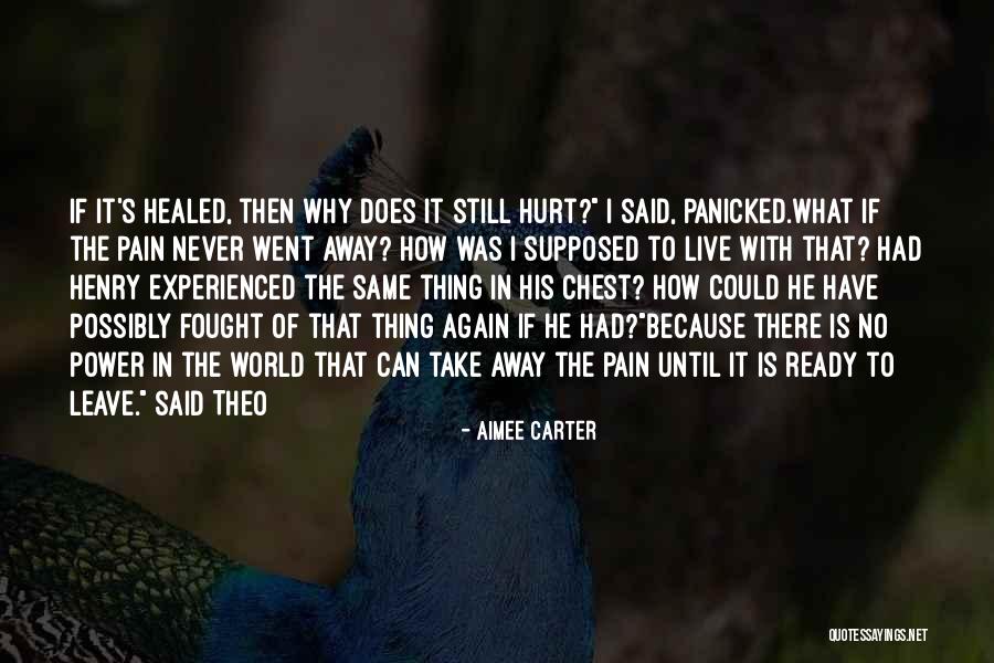 Pain Never Going Away Quotes By Aimee Carter