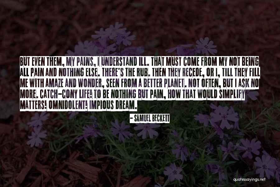 Pain No More Quotes By Samuel Beckett Pain No More Quotes By Samuel Beckett