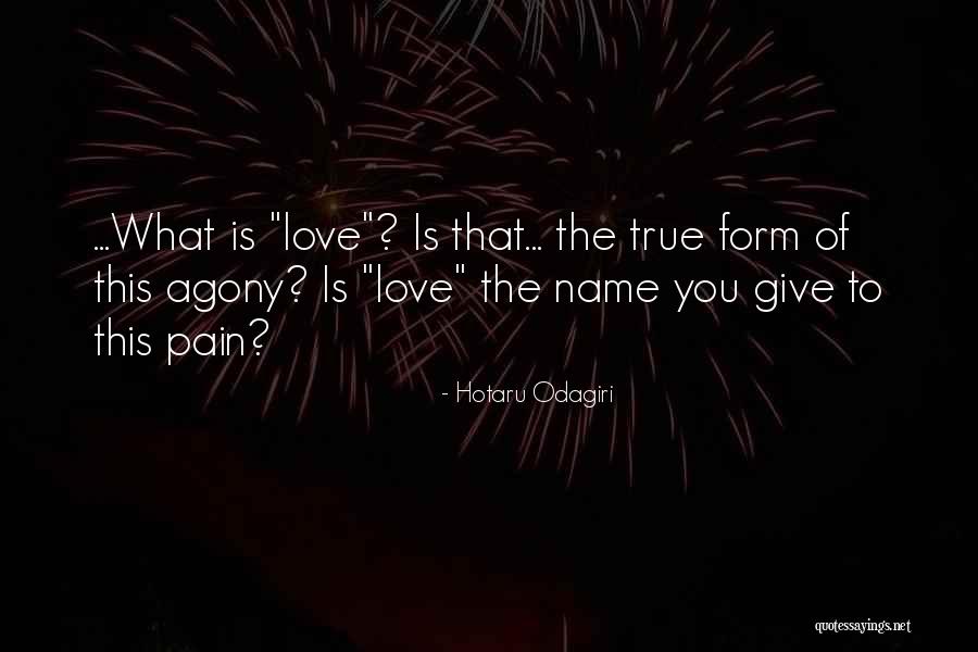 Pain Of True Love Quotes By Hotaru Odagiri Pain Of True Love Quotes By Hotaru Odagiri