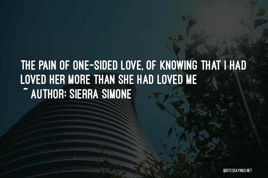 Pain One Sided Love Quotes By Sierra Simone
