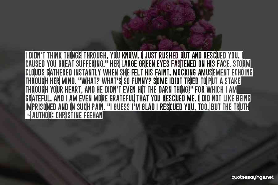 Pain Through The Eyes Quotes By Christine Feehan