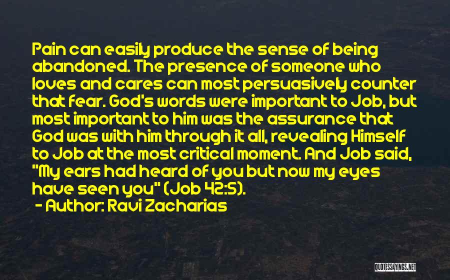 Pain Through The Eyes Quotes By Ravi Zacharias