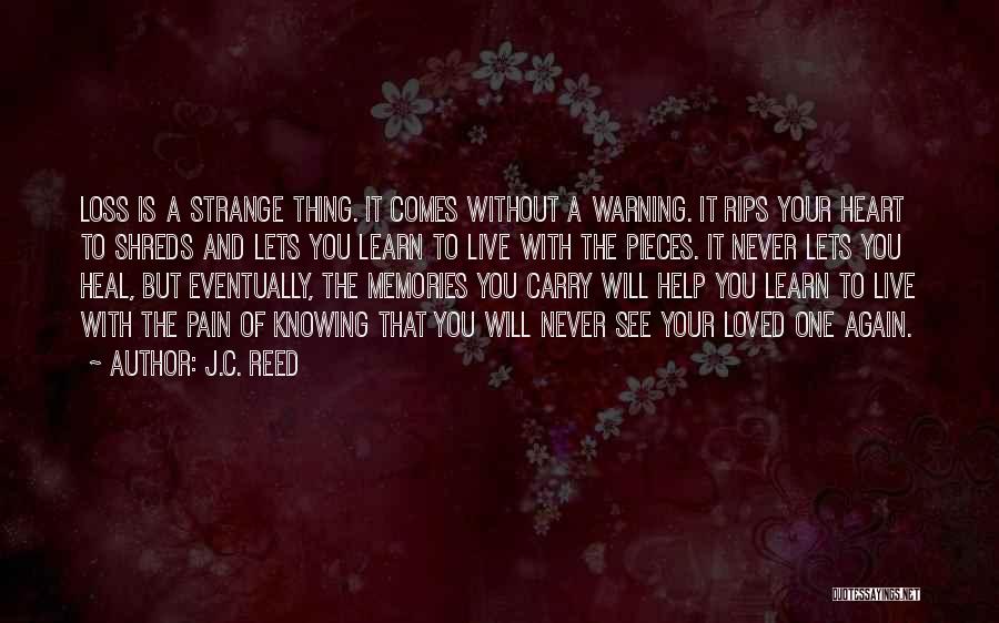 Pain Will Heal Quotes By J.C. Reed
