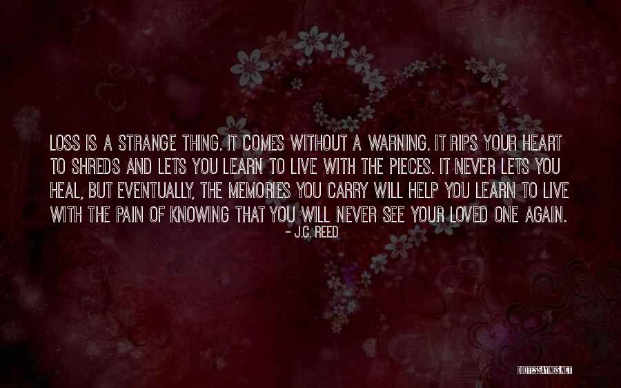 Pain Will Heal Quotes By J.C. Reed