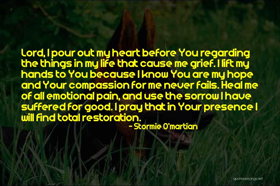 Pain Will Heal Quotes By Stormie O'martian Pain Will Heal Quotes By Stormie O'martian