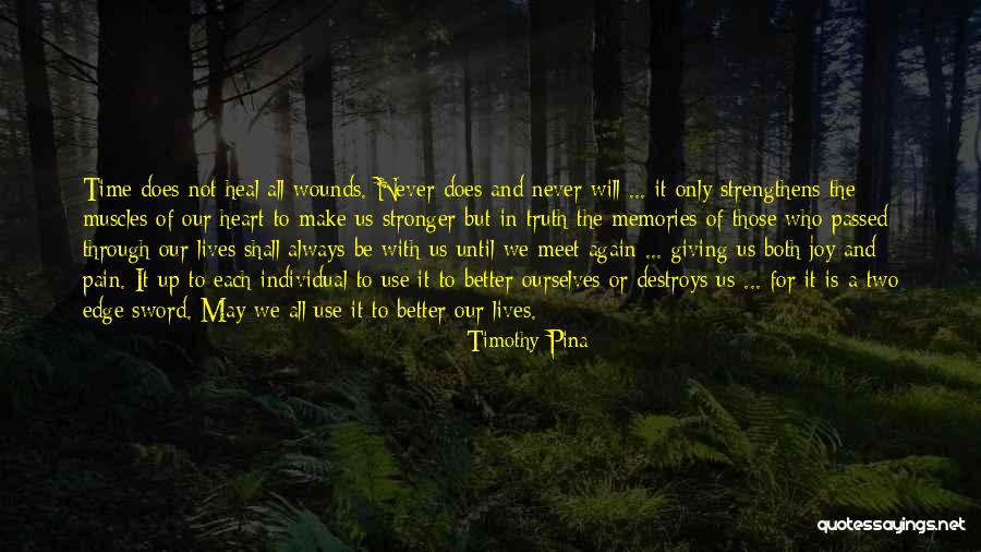 Pain Will Heal Quotes By Timothy Pina