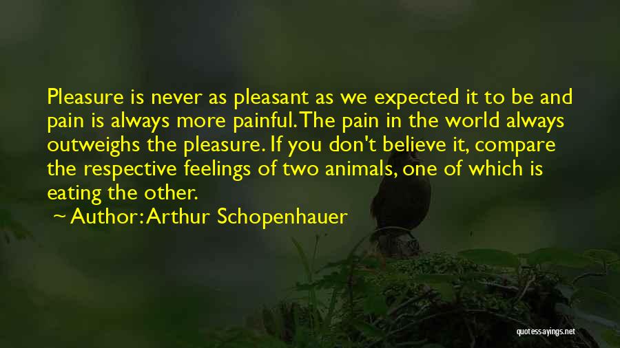Painful Feelings Quotes By Arthur Schopenhauer