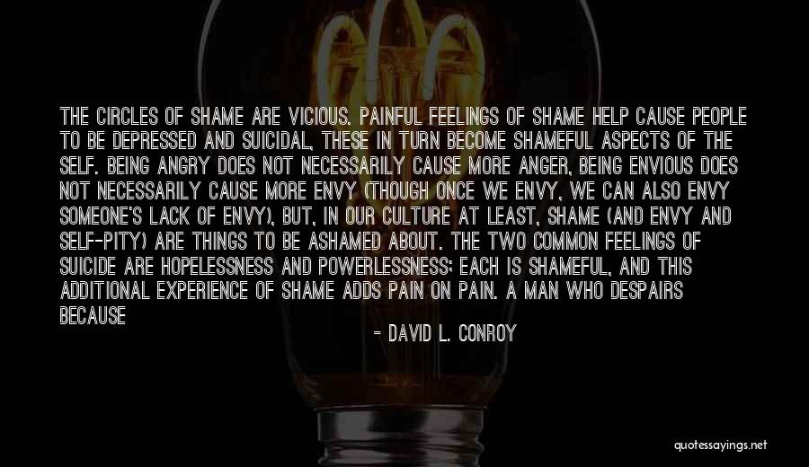 Painful Feelings Quotes By David L. Conroy