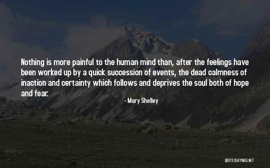 Painful Feelings Quotes By Mary Shelley