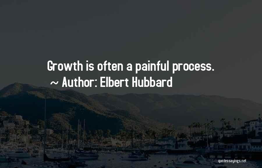 Painful Growth Quotes By Elbert Hubbard