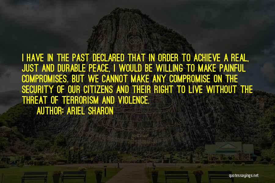 Painful Past Quotes By Ariel Sharon