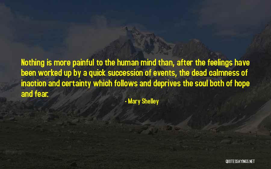 Painful Soul Quotes By Mary Shelley