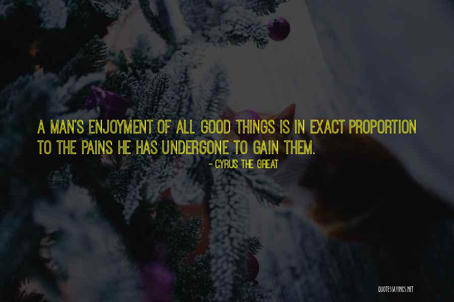Pains And Gains Quotes By Cyrus The Great Pains And Gains Quotes By Cyrus The Great