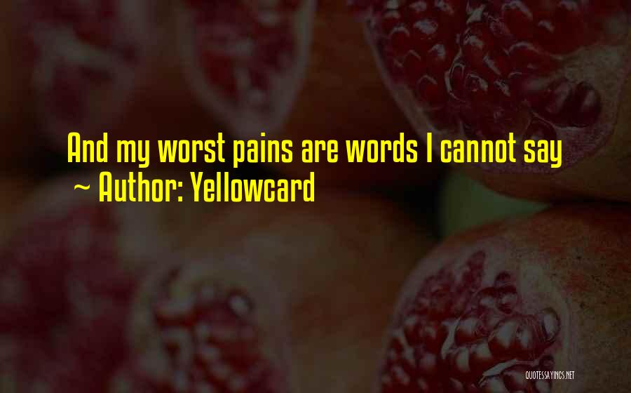 Pains Quotes By Yellowcard