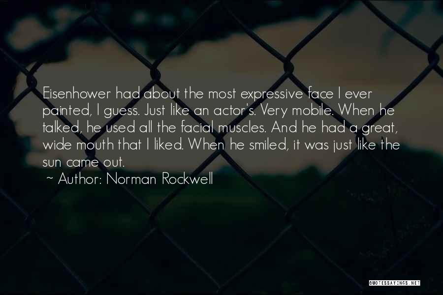 Painted Face Quotes By Norman Rockwell