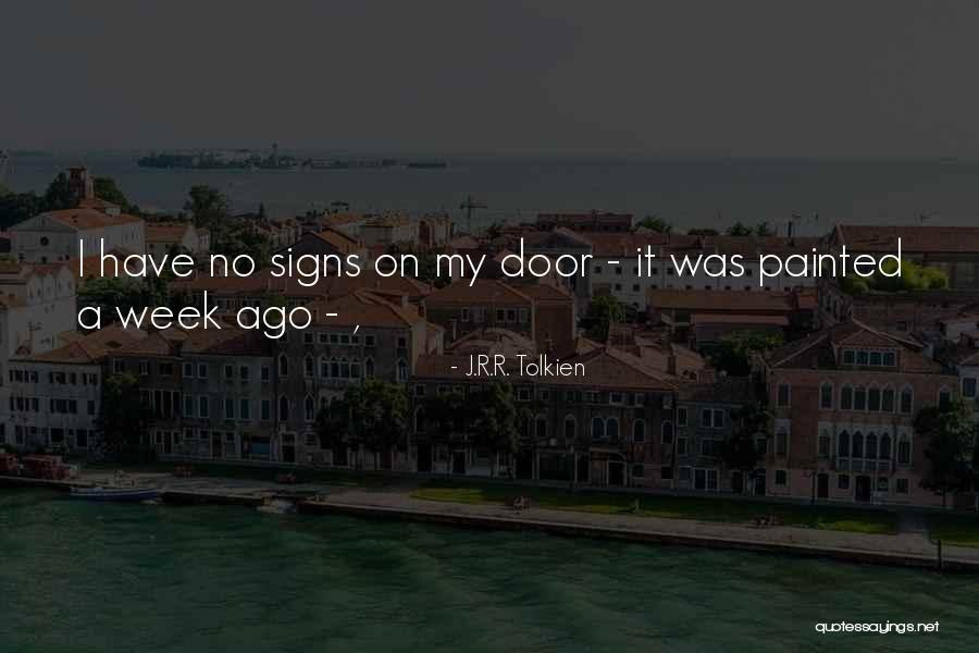 Painted Signs With Quotes By J.R.R. Tolkien
